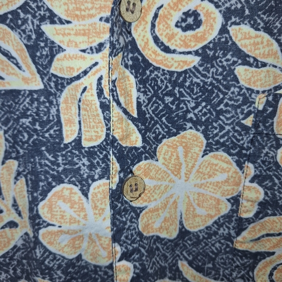 Vintage 90s OP Floral Patterned Hawaiian Style Men's Shirt XL - Picture 3 of 4